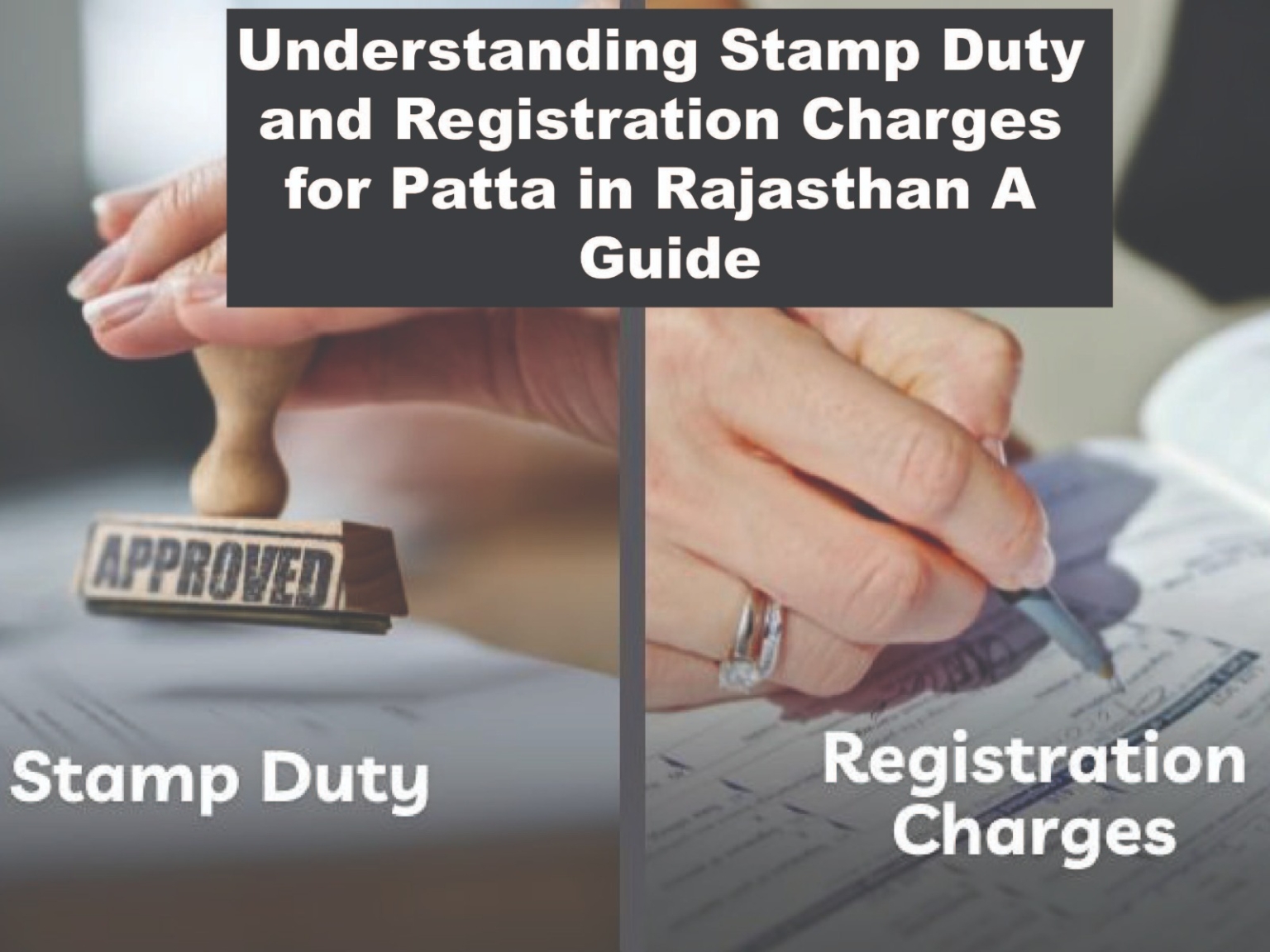 Understanding Stamp Duty and Registration Charges for Patta in Rajasthan: A Guide